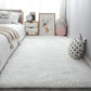 Tapis en peluche blanc doux