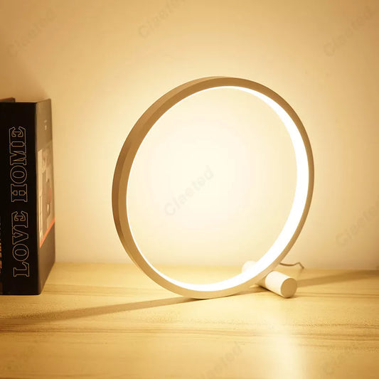 Lampe de table LED circulaire 25 cm