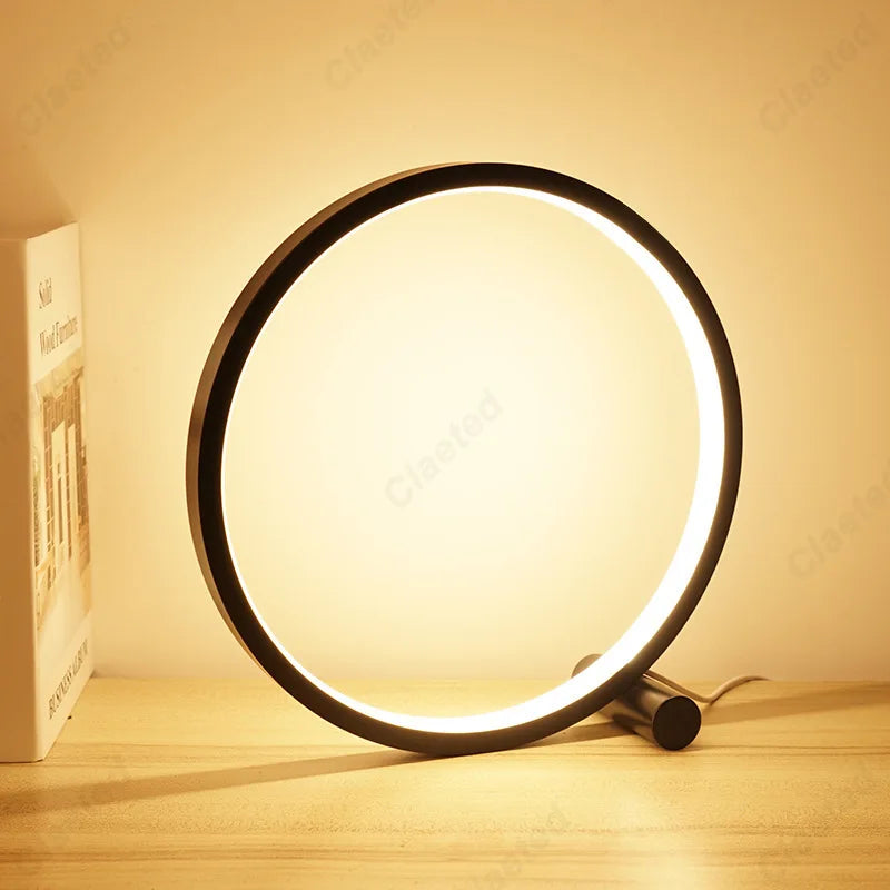 Lampe de table LED circulaire 25 cm