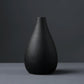 Vase en céramique noir élégant et moderne