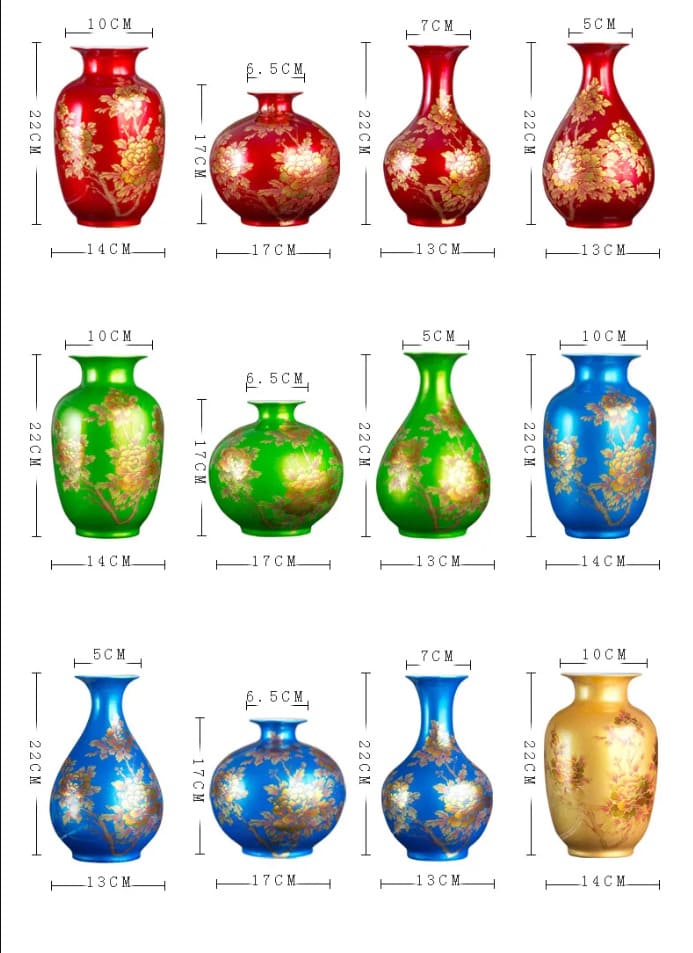 Vase style chinois Jingdezhen