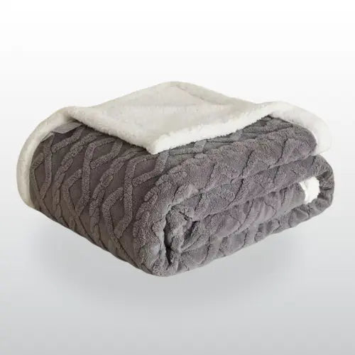 Plaid Sherpa moelleux 150x200