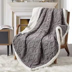 Plaid Sherpa moelleux 150x200