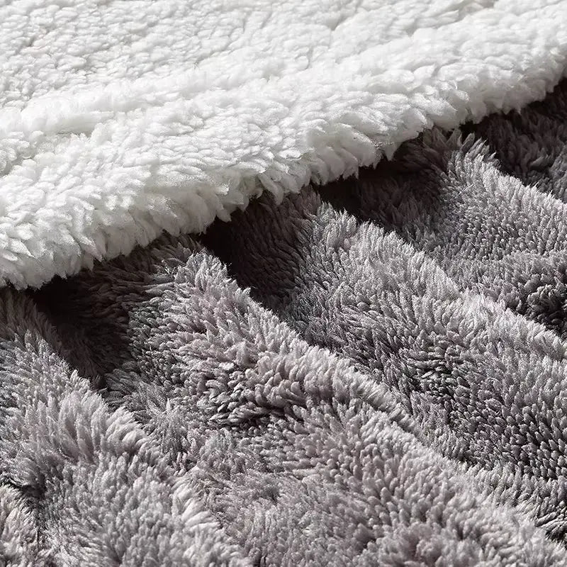 Plaid Sherpa moelleux 150x200